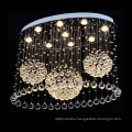 Worldwide popular stainless steel ceiling base chandelier lighting oval shape 92054